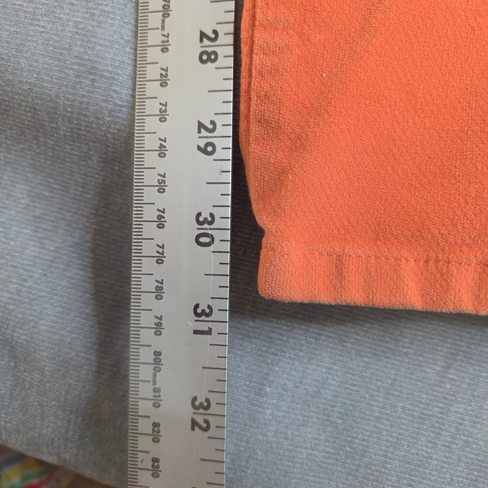 Talbots Corduroy Straight Leg Pants Womens 12 Orange Excellent Stretch Casual - Picture 3 of 7